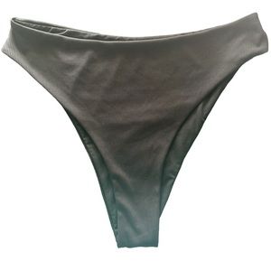💚NWOT High waisted ribbed swim bottoms